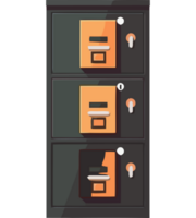 filing cabinet for business icon isolated png