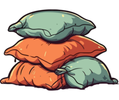 winter bedding collection, comfortable for sleeping isolated png