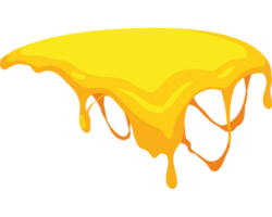cheese sliced melted design isolated png