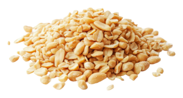 Pile of raw peanut kernels on a white background png