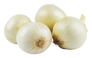 Fresh white onions grouped on a clean surface png