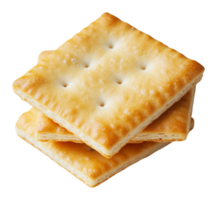 Crunchy crackers stacked in a simple arrangement png