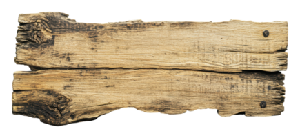 Rustic wooden plank with weathered finish png