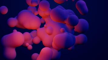 Metaverse 3d render morphing animation pink purple abstract metaball metasphere bubbles art sphere blue background backdrop vr space moving meta balls shapes motion design fluid liquid of presentation photo