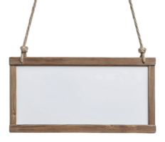 de madera letrero Listo para personalizado mensaje monitor png