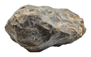 Unique gray rock with rough texture and shape png