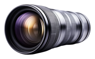 High-quality camera lens with unique features png