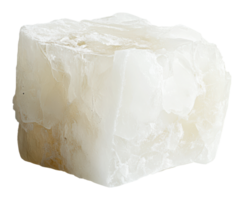 Translucent mineral block on plain background png