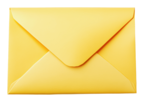 Envelope made of yellow paper for mailing letters png