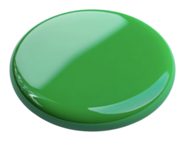 Bright green round object with glossy surface png