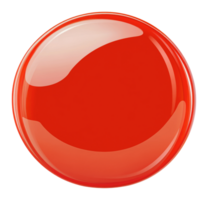 Vibrant red circle on a smooth surface png