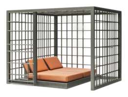 Unique modern design of an open seating structure png