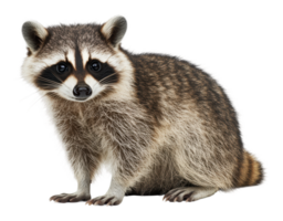 Curious raccoon gazes at viewer png