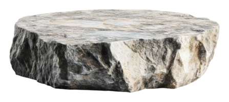 Large round stone with a rough texture in daylight png