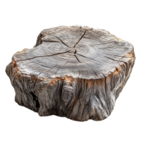 Beautiful Tree Cross-Section Showing Annual Growth Rings Isolated on Transparent Background png