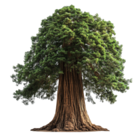 Giant Old Tree with Rich Green Canopy Isolated on Transparent Background png