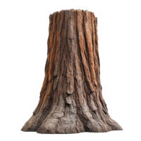 Massive Tree Trunk Structure with Intricate Natural Detailing Isolated on Transparent Background png