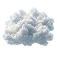 Intricate Fluffy Cloud with Dynamic Shapes and Textures png