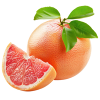 Grapefruit, clipping path isolate on transparency background png