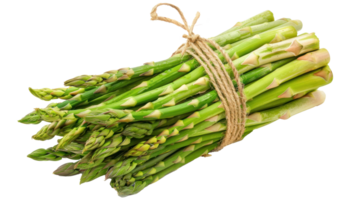 Bunch Of Green Asparagus isolate on transparency background png