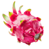 Dragon fruit, clipping path isolate on transparency background png