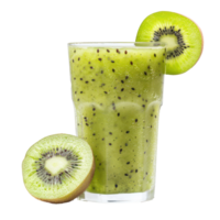 Kiwi juice front view isolate on transparency background png