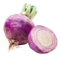 whole and half Turnips isolate on transparency background png