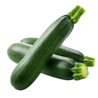 Zucchini, clipping path isolate on transparency background png