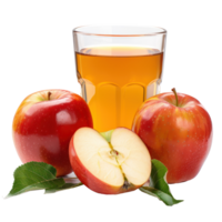 Apple juice front view isolate on transparency background png