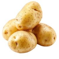 Potatoe, clipping path isolate on transparency background png