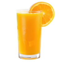 Orange juice front view isolate on transparency background png