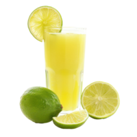 Lime juice front view isolate on transparency background png
