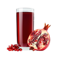 Pomegranate juice front view isolate on transparency background png