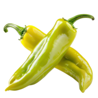 Anaheim Peppers, clipping path isolate on transparency background png