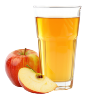 Apple juice front view isolate on transparency background png