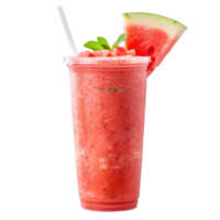 Watermelon Smoothie drink front view isolate on transparency background png