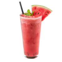 Watermelon Smoothie drink front view isolate on transparency background png