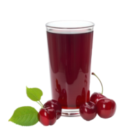 Cherry juice front view isolate on transparency background png