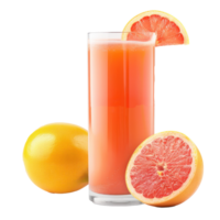 Grapefruit juice front view isolate on transparency background png