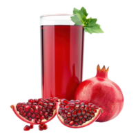 Pomegranate juice front view isolate on transparency background png