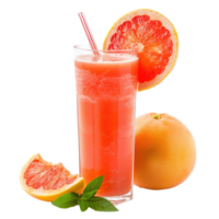 Grapefruit juice front view isolate on transparency background png