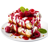 Photorealistic Cake Food Illustration with Transparent Background png