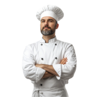 Chef's in uniform isolated on transparent background png