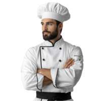 Chef's in uniform isolated on transparent background png