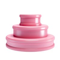 pink podium isolated on transparent background png