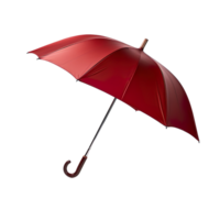 Red umbrella isolated on transparent background png