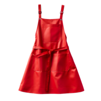 Red apron isolated on transparent background png