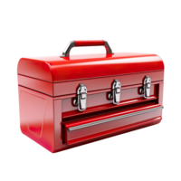Red Toolbox isolated on transparent background png