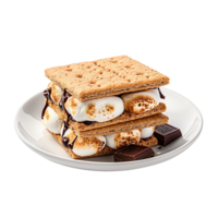 Smore On A Plate isolated on transparent background png
