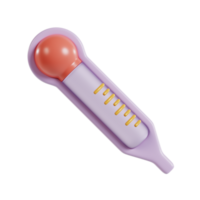 A digital thermometer with a round tip and measurement scale for checking body temperature. png